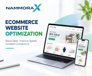 NammoraX eCommerce website optimization services to improve online store speed, SEO rankings, mobile experience, and sales conversions.