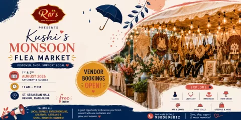 Kushi's Monsoon Flea Market 2026: Indoor Shopping Festival in Mangalore