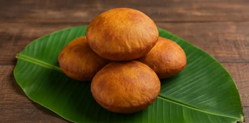 Buns is a deep-fried bread originating from the Udupi-Mangalore region of Karnataka, India,