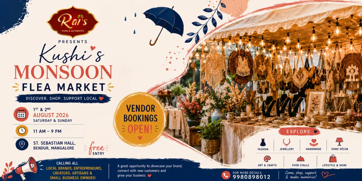 Kushi's Monsoon Flea Market 2026: Indoor Shopping Festival in Mangalore