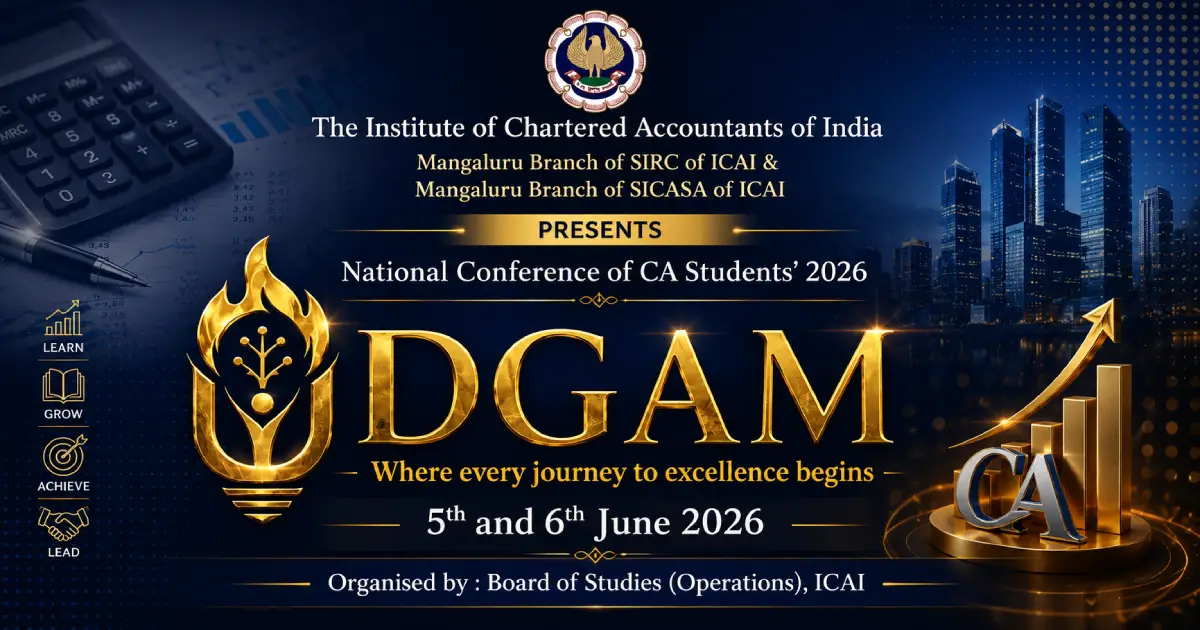 UDGAM 2026 – CA Students’ National Conference 2026 in Mangalore