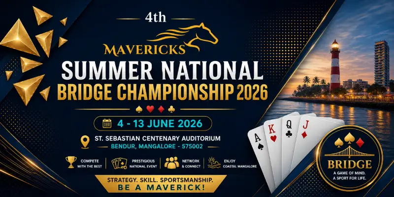 Mavericks Summer National Bridge Championship 2026 in Mangalore: India’s Premier Bridge Tournament Returns