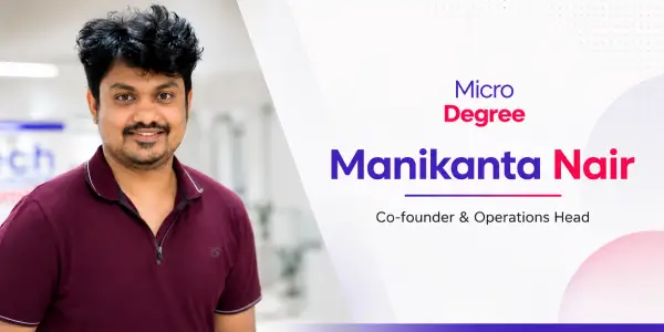 Manikanta Nair — Co-founder & Operations Head