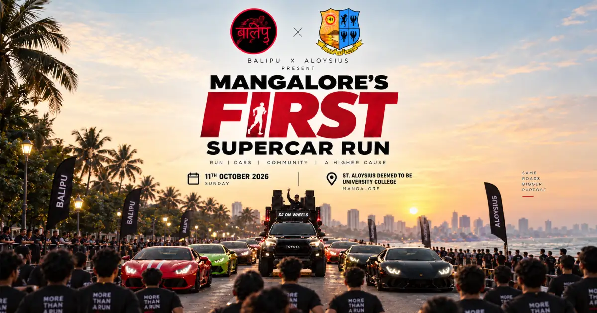 Balipu Run Club, a Mangaluru-based running community presenting the Balipu × Aloysius event.