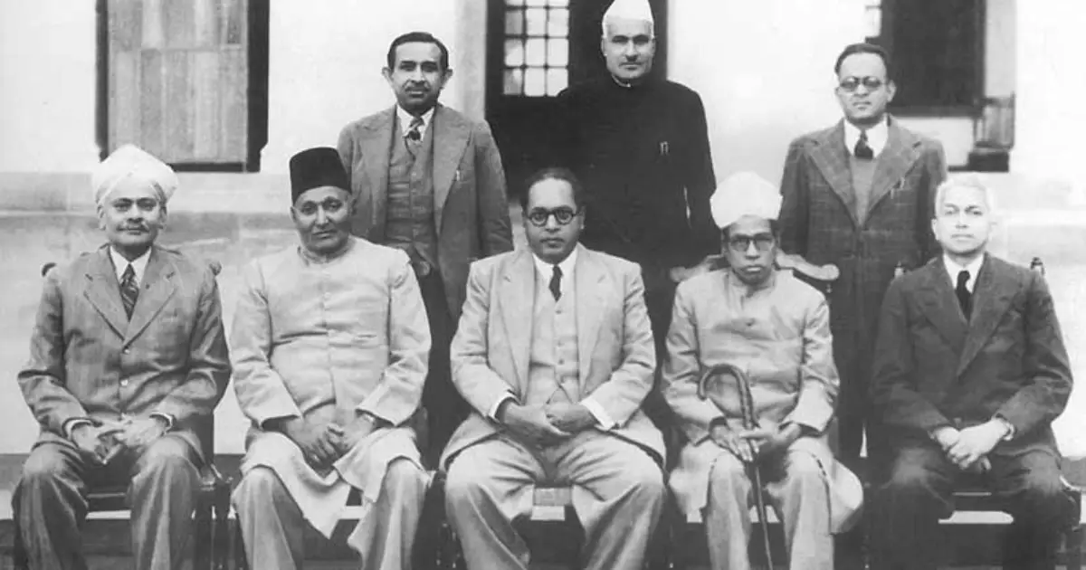 Constituent Assembly of India in session during the drafting of the Constitution